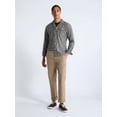 thumbnail image 3 of Free Assembly Men's Cotton Camp Shirt with Long Sleeves, Sizes S-3XL, 3 of 7