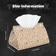 thumbnail image 5 of Sikiie Coffee Time Leather Tissue Box Cover Rectangle, Long Tissue Box Cover, Tissue Box Holder, Tissue Holder for Bathroom, 5 of 7