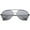 Black / Smoke, variant on sunglassLA Unisex Classic Brow Bar Semi-Rimless Lens Aviator Sunglasses 57mm (Black / Smoke) - 57mm