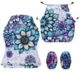 thumbnail image 7 of TSOVTHRID Blue Boho Mandala Floral Print 4 PCS Gaming Chair Covers Slipcovers Stretchy Gaming Chair Cover Set Anti-Dust Office Desk Chair Cover with Armrest Covers, 7 of 7