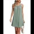 thumbnail image 2 of Vestidos de Verano Calados de Crochet para Mujer Verde M, 2 of 10