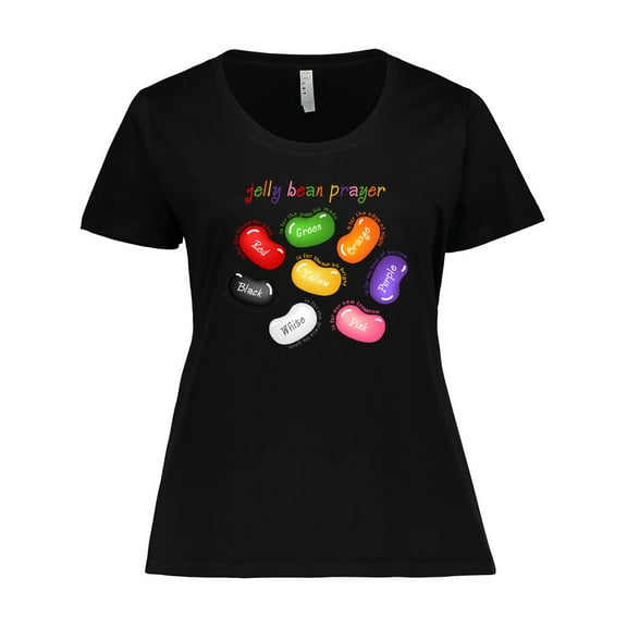 Inktastic Jelly Bean Prayer Women's Plus Size T-Shirt