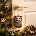 thumbnail image 5 of Christmas Hanging Ornament, Cozy Blanket Wrapped Acrylic Christmas Tree Ornament, Festive Plaid Wrapped Holiday Hanging Decor for Christmas Tree Wall Bedroom Home Party Decoration, 5 of 6