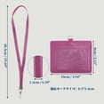thumbnail image 5 of Unique Bargains Lanyards for ID Badge Card Holder with Strap Durable for Work IDs Rose Red, 5 of 6