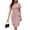 Pink, variant on Women Short Ruffled Sleeve Wrap Pencil Dresses V-Neck Wedding Guest Cocktail Party Formal Work Dress