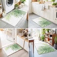 thumbnail image 4 of 2x3 Ft Entryway Area Rug, Sage Green Palm Leaves Kitchen Rug Runner Washable Floor Mat, Summer Tropical Botanical Non Slip Indoor Door Mat Throw Carpet for Bathroom Living Room Bedroom, 4 of 8