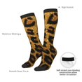 thumbnail image 4 of Vsdgher Golden Leopard Glitter Knee Socks, High Socks Long Stretchy Sock Women Knee High Stocking, Long Socks for Women, 4 of 6