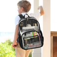 thumbnail image 7 of PVC Transparent Backpacks Clear Backpack for Travel and Outings Moon Phases with Flowers and Stars, 7 of 7