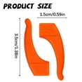 thumbnail image 2 of Soft Silicone Glasses Ear Grips, Eye Glasses Ear Grippers, Anchor Glasses Grip, Flexible Anti‑Slip Eyewear Retainer Hooks, Comfort Behind‑Ear Holders for Sports and Outdoor Activities 15Pairs Orange, 2 of 5