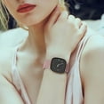 thumbnail image 3 of Compatible avec Fitbit Versa 3 Bracelets/Fitbit Versa Sense Bracelets, Bracelets en Maille en Acier Inoxydable avec Verrou Magnétique Ajustable pour Femmes Hommes, 3 of 6