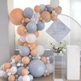 thumbnail image 5 of Kit de 10/20/30 globos de 10 pulgadas, globo retro verde, blanco y dorado, decoración para fiestas de cumpleaños, bodas, aniversarios, fiestas de verano en la jungla, suministros para el hogar, 5 of 5