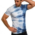 thumbnail image 6 of cocolona Womens and Mens Tie Dye Print T-shirt Summer Short Sleeve Crew Neck Tops Fashion Casual Vintage Tees Blouses, 6 of 8