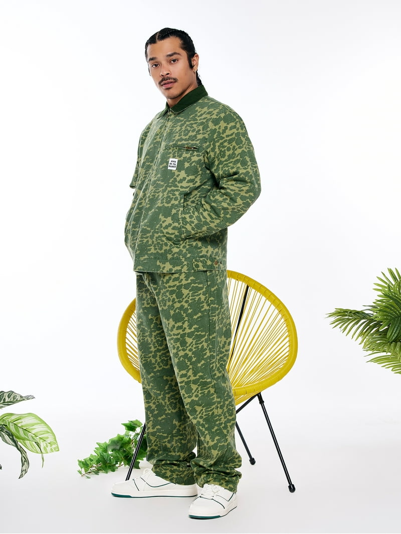green clothing 22-23 4Pocket pants 【L】 Demi Green Linen Cargo Trousers | FatFace USA