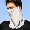 thumbnail image 3 of QSAWXQZ Unisex Sun Protection Face Cover Ear Loop Breathable Lightweight Neck Gaiter Free Size, 3 of 5