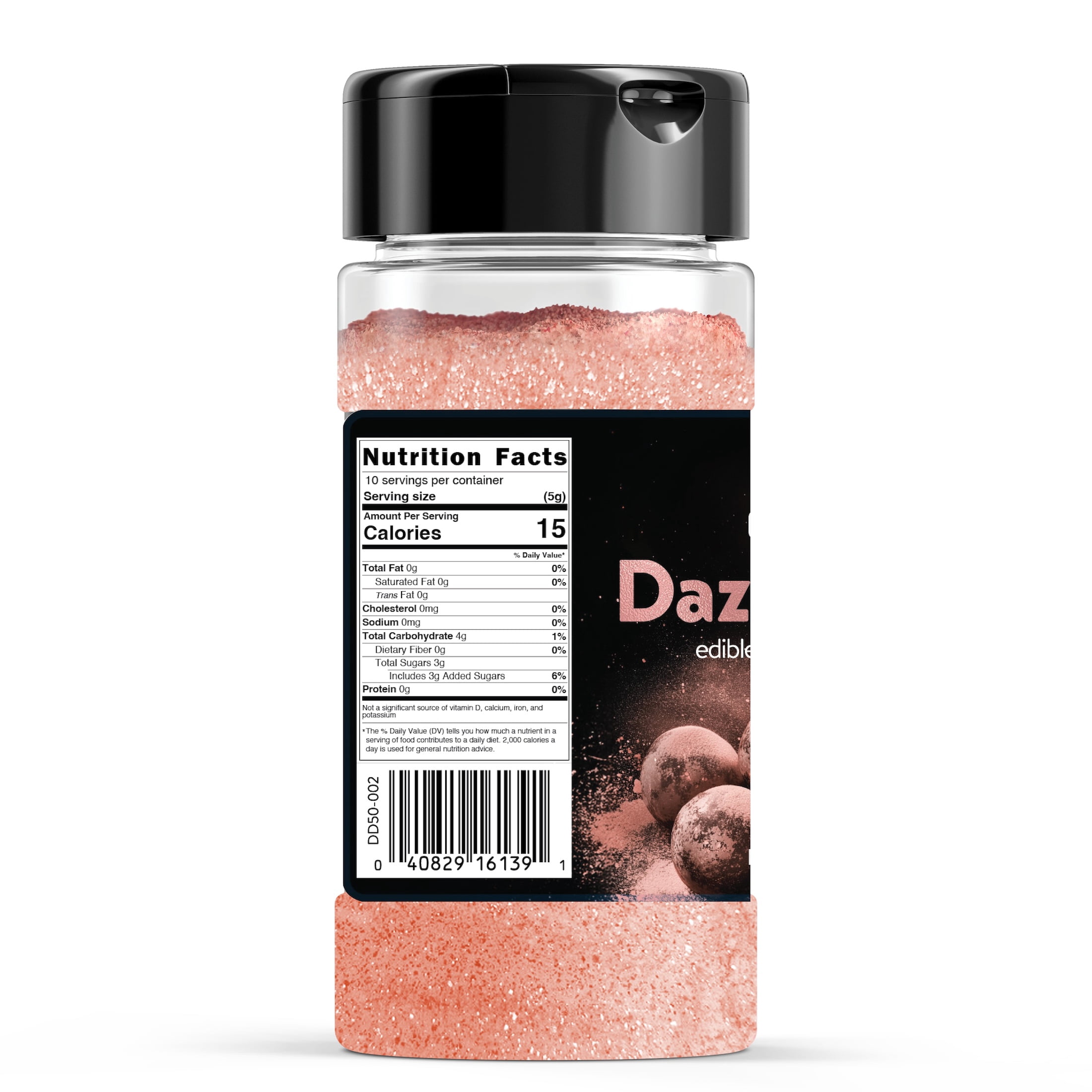 Cake Craft Edible Dazzle Dust, Rose Gold| Edible Glitter for Cakes, Cupcakes, Cocktails & More | Food-Safe Decorating Dust | 100% Edible