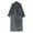 Gray, variant on Men's Flannel Robe & Pajama Set - Winter Warm Unisex with Matching Lounge Pants, Couples Sleepwear for Cold Nights