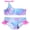 Light Blue Mermaid, variant on GYRATEDREAM Girls Swimsuit 2 Pcs Tankini Swimwear Bikini Set Ruffle Bathing Suits 1-14 Years
