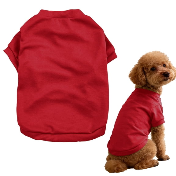 Dog T Shirt Soft Cotton Basic Pet Shirt Lightweight Breathable Pullover Design For Small And Medium Dogs Puppy