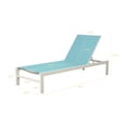 thumbnail image 2 of Iwicker Set of 2 Patio Aluminum Outdoor Chaise Lounge Chair, Sling Adjustable Patio Lounge Chair with Wheels for Outside, Mist, 2 of 7