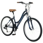 Schwinn Link Comfort BIke with Step Through Frame, 21-speeds, 26-inch wheels, blue