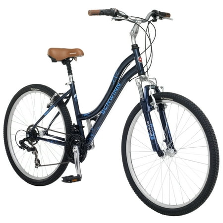 Schwinn Link Comfort BIke with Step Through Frame, 21-speeds, 26-inch wheels, blue