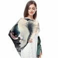 thumbnail image 4 of Koala Breathable Chiffon Yarn Silk Scarf 180*73 - Light Translucent Shawl Wrap 28.7x70.86in, 4 of 6