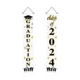 thumbnail image 2 of Graduation Decorations 2025 Clearance! Graduation Decorations 2024 Grad Banner Blue Porch Door Sign Welcome Banner for Indoor Outdoor Wall Indoor Outdoor Graduation Decorations Class of 2024, 2 of 8