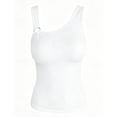 thumbnail image 5 of Karymi Cute Tops for Women Asymmetrical One‑Shoulder O‑Ring Ribbed Knit Tank Top, Slim‑Fit Sleeveless Camisole, Edgy Street‑Chic Casual Everyday‑Wear Blouse Womens Tops, 5 of 5