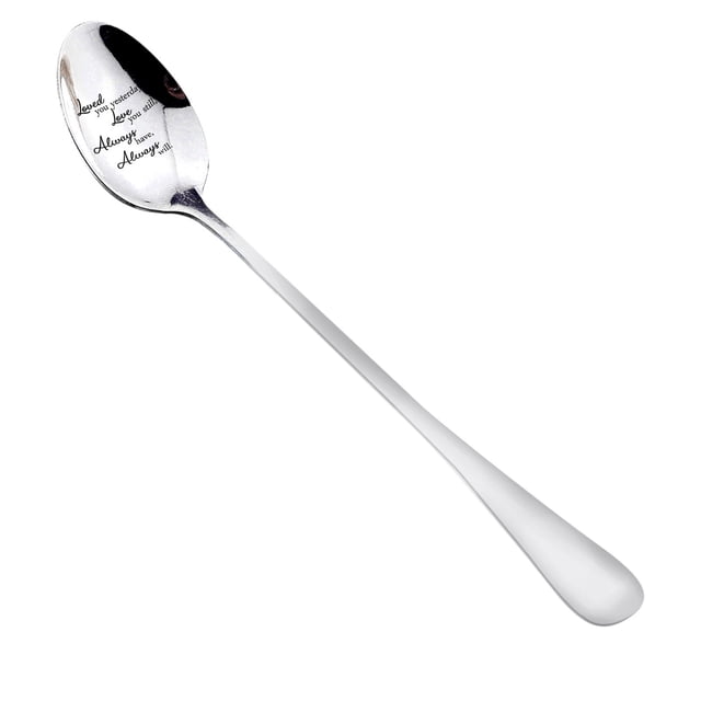 DPTALR Stainless Steel Milk Coffee Spoons Dessert Ice Cream Fruit Spoon Teaspoon Accessories Tableware Gift