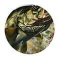 thumbnail image 4 of Orinice Large Mouth Bass Round Table Cover Stain Resistant Washable Indoor Outdoor Tablecloth Kitchen Dining Wedding Parties 100% Polyester Fiber 31-35, 4 of 8