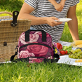 thumbnail image 2 of Herdesigns Floral Lunch Bag for Women Men Adult, Rose Large Insulated Reusable Lunch Box Leakproof Portable Cooler Tote Bags for Work Picnic Beach, 2 of 5