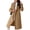 Camel, variant on Women's Camel Double Breasted Wool Overcoat, Lapel Long Winter with Pockets