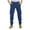 Blue, variant on Havenre Mens Cargo Jogger Pant Slim Fit Casual Elastic Waist Relaxed Straight Twill Stretch Outdoor Athletic Work Pants with 6 Pockets Khaki L
