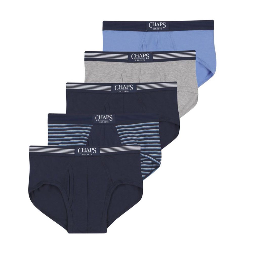 Chaps Men's Chaps CUBFP5 Essential Pouch Briefs With Fly 5 Pack