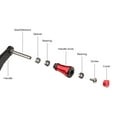 thumbnail image 2 of Fishing Reel Handle Grips Carbon Fiber Baitcasting Reel Handle Trolling Reel Handle Left Right Ultralight Reel Handle Fishing Accessory, 2 of 7