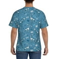 thumbnail image 3 of Bixox Men's Dinosaur Skull Printed Short Sleeve Skinny Athletic T-Shirt, 3 of 6