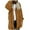 Brown, variant on Women's Reversible Plush Cardigan Jacket, Mid-Length Double-Sided Coat, Loose Fit Warm Outerwear, Pocketed Winter Coat, Fall Winter Cardigan Brown L