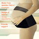 thumbnail image 4 of Faja de soporte para el embarazo, faja posparto para maternidad, alivia el dolor de espalda, pelvis y cadera. Ligera, transpirable y ajustable para la preparación del parto (negro, XXL)., 4 of 7