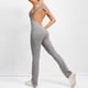 thumbnail image 4 of MKLEKYY Leggings para mujer, monos de yoga para mujer, monos deportivos para entrenamiento, ropa deportiva para mujer, monos y monos deportivos para mujer, mono deportivo cruzado sin espalda 8, 4 of 4