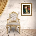 thumbnail image 3 of Tillmon, Avery 12x14 Gold Ornate Wood Framed with Double Matting Museum Art Print Titled - Edgar Allen Paw, 3 of 4