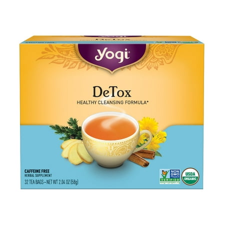 Yogi Tea, DeTox Tea, Tea Bags, 32 Ct, 2.04 OZ (Best Herbal Tea For Liver Detox)