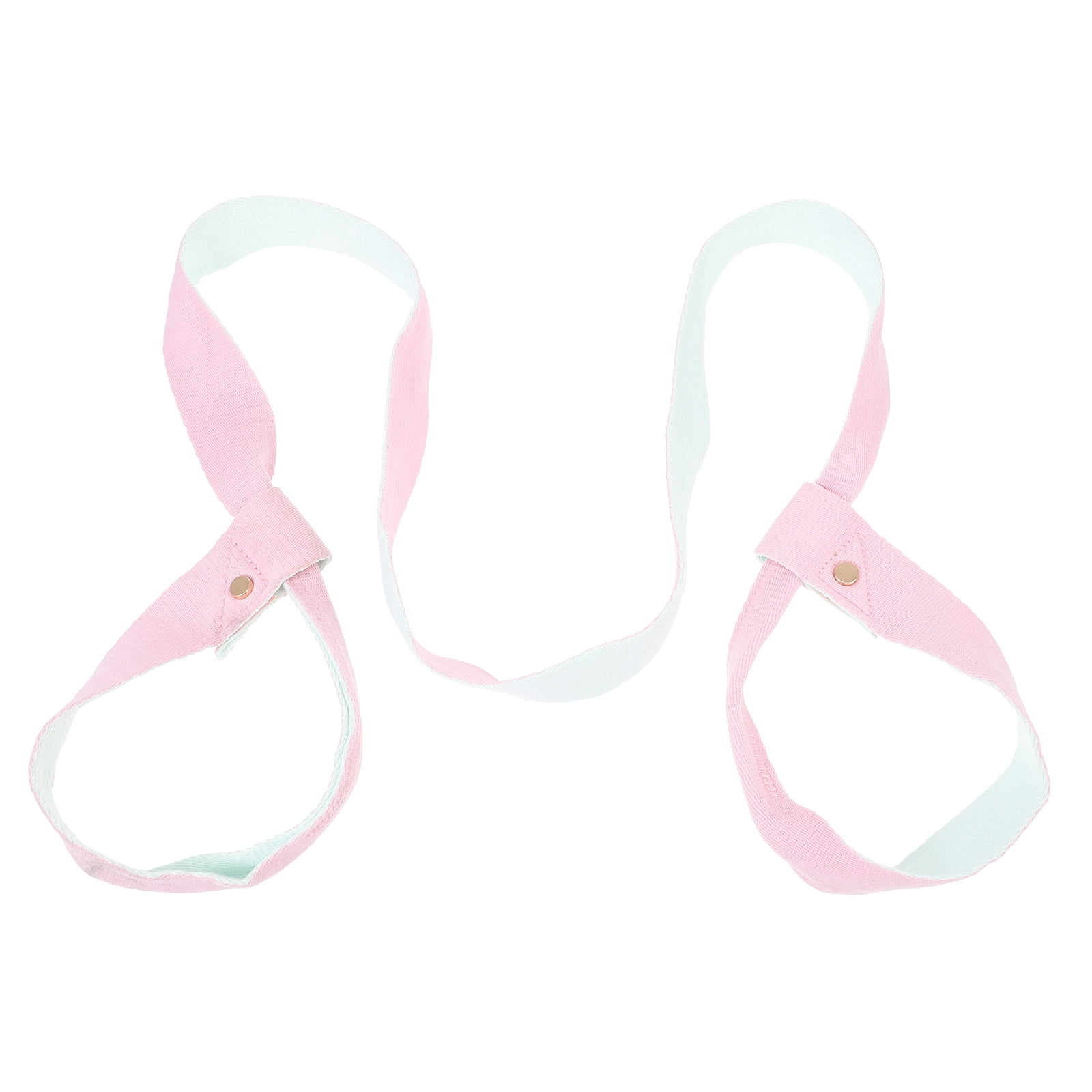 COMPUKAS Pink 144X0.16in Cotton Yoga Mat Band for and Exercise Lovers