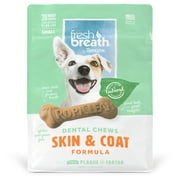 Fresh Breath by TropiClean Small Breed Dental Chew Skin and Coat - Small Chews, 11 Oz