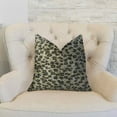 thumbnail image 2 of Plutus Wild Cheetah Taupe & Black Handmade Luxury Pillow - 20 x 20 in., 2 of 3
