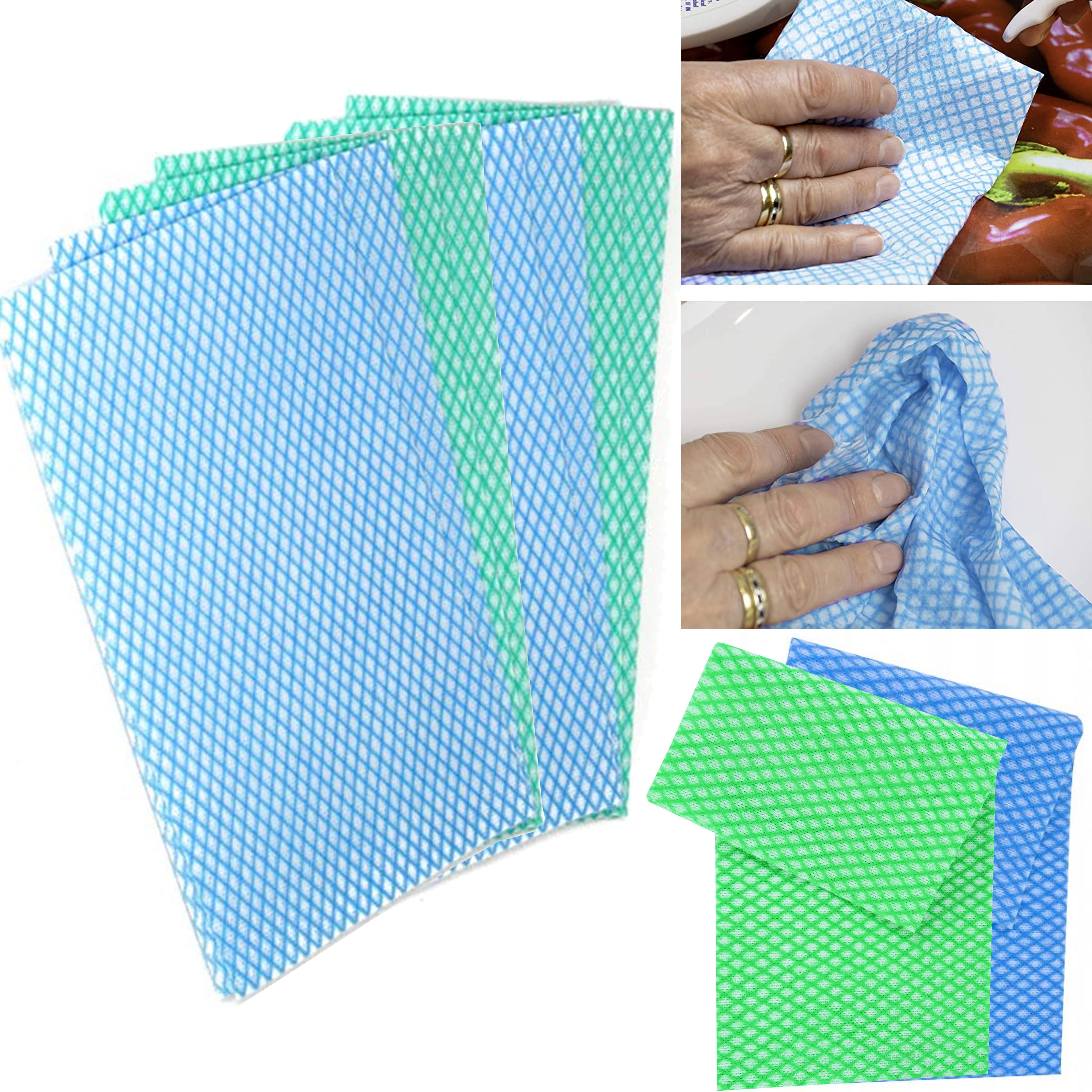 4 Pc E-Z J Cloths Dish Towels Kitchen Cleaning Rag Wipes Multi