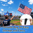 thumbnail image 2 of FIASON 4-Pack 8.2FT Telescopic Flagpoles (Black/Orange-Black/Blue-Black/Red-Black), Stainless Steel Handheld Poles with Zip Ties, Clips & Whistle, Collapsible Tour Guide Poles Fits 3x5/4x6 Flags, 2 of 9