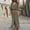 Green, variant on Jienlioq formal Dress for Women Fashion Women Summer Casual Solid Dress V-Neck Long Sleeve Loose Dress