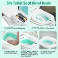 thumbnail image 5 of Electric Sitz Bath,  Foldable Postpartum Care Basin for Toilet Seat Sits Bath Soak Pan for Women Men, 5 of 7