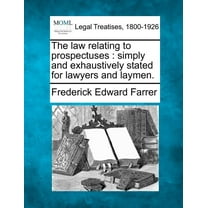 The Law Relating to Prospectuses (Paperback)