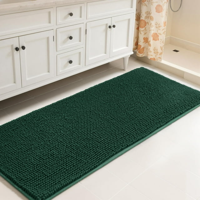 Alfombra de baño SUBRTEX Chenilla Bath, 24 x 60 cm, absorbente de agua
